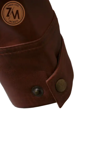 Diamond Men’s Real Sheep Leather Jacket Conic Men cuff button