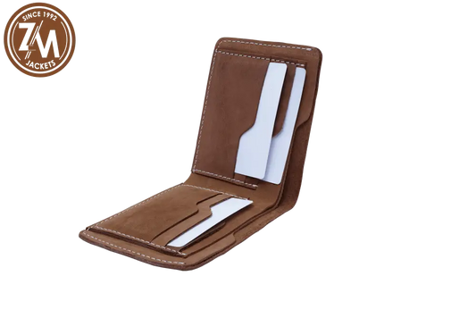 Leather Conic Card And Cash Holder Wallet Regular Wallet