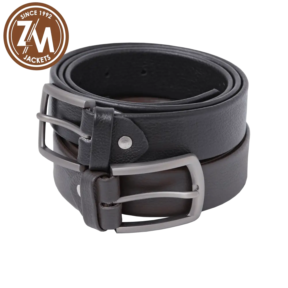 Leather Men’s Black And Brown Basic Belt