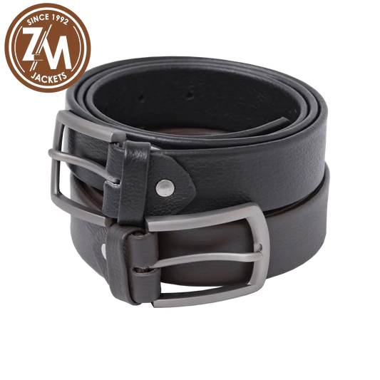 Leather Men’s Black And Brown Basic Belt