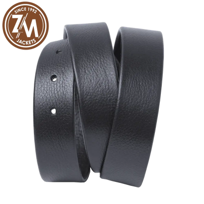 Leather Men’s Black  Basic Belt