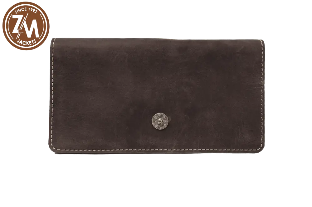 Leather Wallet Passport Cards Card Holder Holder Brown Distressed