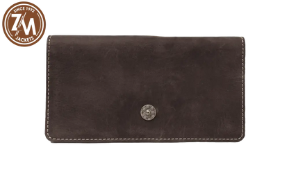 Leather Wallet Passport Cards Card Holder Holder Brown Distressed