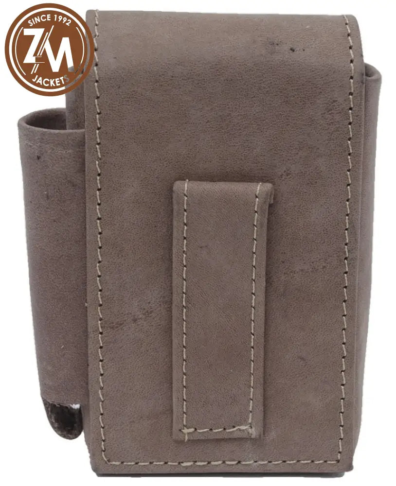 Suede Cigarette Cover With Lighter Holder Case